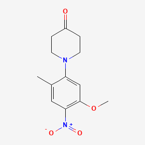 1-(5-Methoxy-2-methyl-4-nitrophenyl)piperidin-4-one