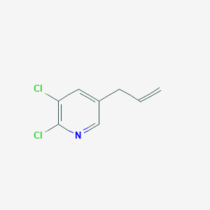 molecular formula C8H7Cl2N B8321119 5-Allyl-2,3-dichloropyridine 
