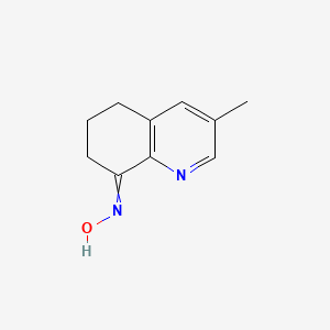 molecular formula C10H12N2O B8321161 3-Methyl-8-oximino-5,6,7,8-tetrahydroquinoline CAS No. 62230-66-4