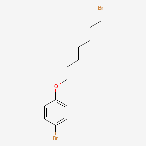 molecular formula C13H18Br2O B8321227 1-Bromo-4-[(7-bromoheptyl)oxy] benzene 