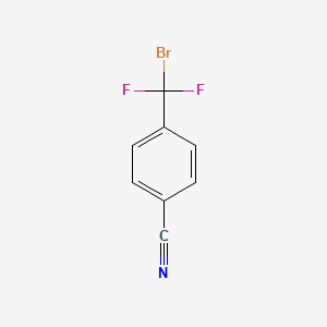 molecular formula C8H4BrF2N B8321229 4-(Bromodifluoromethyl)benzonitrile 