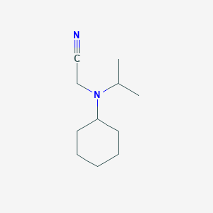 molecular formula C11H20N2 B8321230 [Cyclohexyl(isopropyl)amino]acetonitrile 