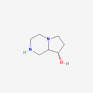 molecular formula C7H14N2O B8321237 (8S)-octahydropyrrolo[1,2-a]pyrazin-8-ol 