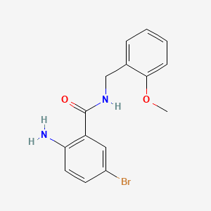molecular formula C15H15BrN2O2 B8321260 2-Amino-5-bromo-N-(2-methoxy-benzyl)-benzamide 