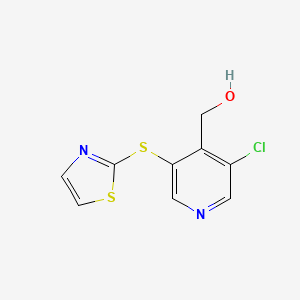 [3-Chloro-5-(thiazol-2-ylsulfanyl)-pyridin-4-yl]-methanol