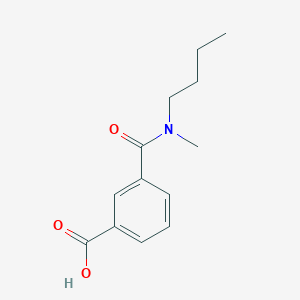 molecular formula C13H17NO3 B8321303 3-(Butyl(methyl)carbamoyl)benzoic acid 