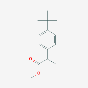 molecular formula C14H20O2 B8321307 Methyl 2-(4-t-butylphenyl)propanoate 