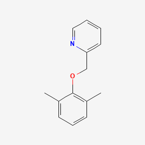 molecular formula C14H15NO B8321312 2-[(2,6-Xyloxy)methyl]pyridine 