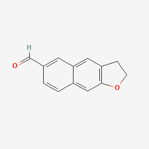 molecular formula C13H10O2 B8321320 6-Formyl-2,3-dihydronaphtho[2,3-b]furane 