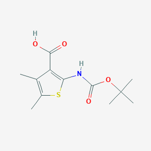 molecular formula C12H17NO4S B8321353 2-t-Butoxycarbonylamino-4,5-dimethylthiophene-3-carboxylic acid CAS No. 149588-17-0