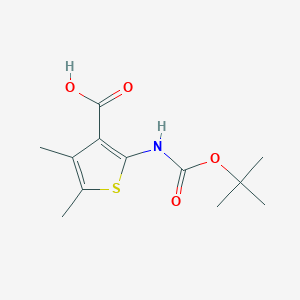 B8321353 2-{[(tert-butoxy)carbonyl]amino}-4,5-dimethylthiophene-3-carboxylic acid CAS No. 149588-17-0