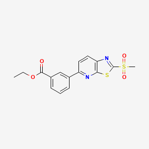 Ethyl 3-(2-(methylsulfonyl)thiazolo[5,4-b]pyridin-5-yl)benzoate