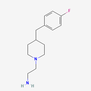 molecular formula C14H21FN2 B8321415 2-[4-(4-Fluoro-benzyl)-piperidin-1-yl]-ethylamine 