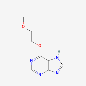 molecular formula C8H10N4O2 B8321486 6-(2-Methoxyethoxy)-purine 