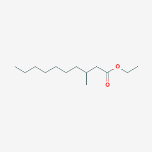 molecular formula C13H26O2 B8321489 Ethyl 3-methyldecanoate 