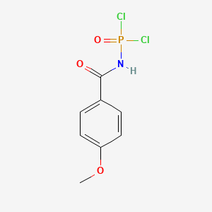 molecular formula C8H8Cl2NO3P B8321604 N-[Dichlorophosphinyl]-4-methoxybenzamide 