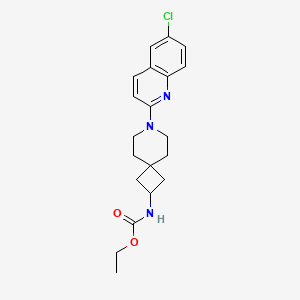 molecular formula C20H24ClN3O2 B8321676 Ethyl[7-(6-chloroquinolin-2-yl)-7-azaspiro[3.5]non-2-yl]carbamate 