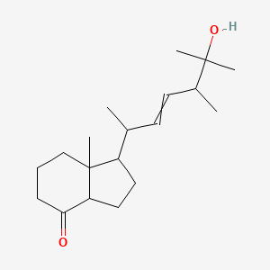 molecular formula C19H32O2 B8321682 octahydro-1-(5-hydroxy-1,4,5-trimethyl-2-hexenyl)-7a-methyl-4H-inden-4-one 