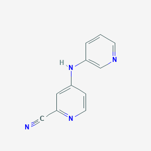 molecular formula C11H8N4 B8321701 4-(Pyridin-3-ylamino)picolinonitrile 