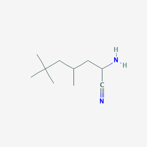 molecular formula C10H20N2 B8321709 1-Cyano-3,5,5-trimethylhexylamine 