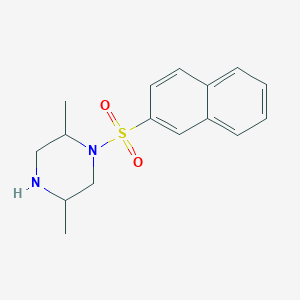 molecular formula C16H20N2O2S B8321730 (2RS,5SR)-2,5-dimethyl-1-(2-naphthylsulphonyl)piperazine 
