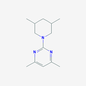 molecular formula C13H21N3 B8321749 N-(4,6-dimethylpyrimidin-2-yl)-3,5-dimethylpiperidine 