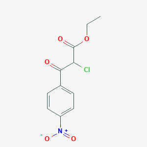 molecular formula C11H10ClNO5 B8321756 4-Nitrobenzoyl-chloroacetic acid ethyl ester 