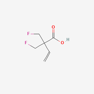 molecular formula C6H8F2O2 B8321829 2,2-Bis-fluoromethyl-but-3-enoic acid 