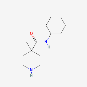 molecular formula C13H24N2O B8321841 4-Methyl-piperidine-4-carboxylic acid cyclohexylamide 