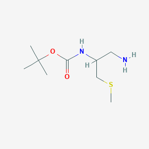 molecular formula C9H20N2O2S B8321861 Tert-butyl [1-amino-3-(methylsulfanyl)propan-2-yl]carbamate 