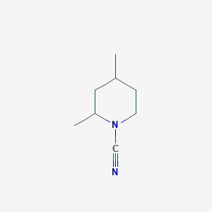 molecular formula C8H14N2 B8321873 Methyl 4-methyl-1-piperidinecarbonitrile 