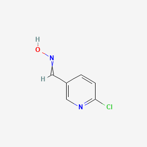 molecular formula C6H5ClN2O B8321882 N-[(6-chloropyridin-3-yl)methylidene]hydroxylamine 