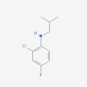 molecular formula C10H13ClFN B8321896 N-(2-chloro-4-fluorophenyl)-N-(2-methyl-1-propyl)amine 
