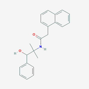 molecular formula C22H23NO2 B8321903 N-(2-hydroxy-1,1-dimethyl-2-phenylethyl)-2-(1-naphthyl)acetamide 