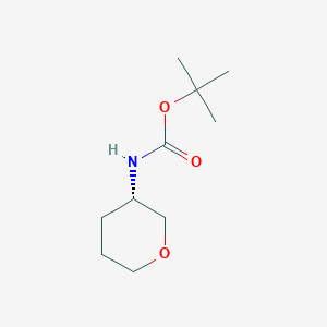 molecular formula C10H19NO3 B8321943 (S)-tert-butyl tetrahydro-2H-pyran-3-ylcarbamate 