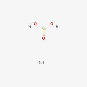 molecular formula CdSeO3<br>CdO3Se B083221 Selenious acid, cadmium salt (1:1) CAS No. 13814-59-0