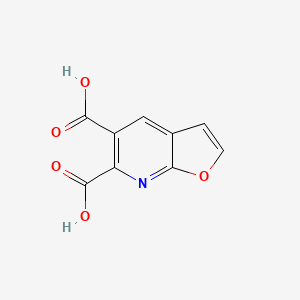 molecular formula C9H5NO5 B8322218 Furo[2,3-b]pyridine-5,6-dicarboxylic acid 