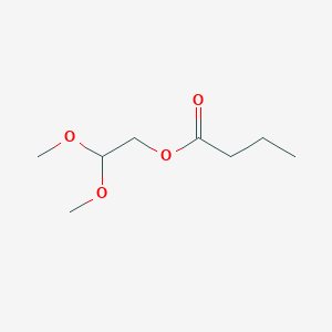 molecular formula C8H16O4 B8322233 2,2-Dimethoxyethyl butyrate 