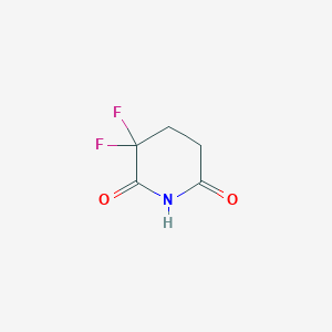 molecular formula C5H5F2NO2 B8322234 3,3-Difluoro piperidine-2,6-dione 