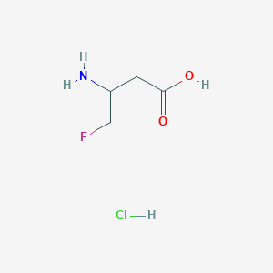 4-Fluoro-3-amino-1-butanoic acid hydrochloride