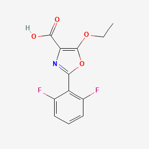 2-(2,6-Difluorophenyl)-5-ethoxyoxazole-4-carboxylic acid