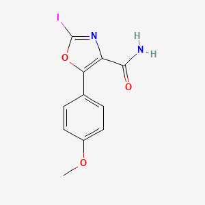 2-Iodo-5-(4-methoxyphenyl)oxazole-4-carboxamide