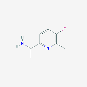 [1-(5-Fluoro-6-methylpyridin-2-yl)ethyl]amine