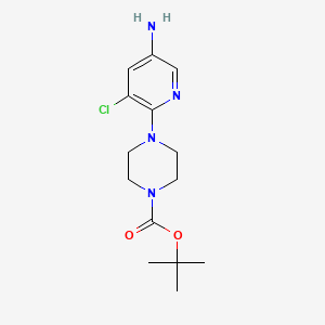 tert-butyl 4-(5-amino-3-chloropyridin-2-yl)piperazine-1-carboxylate