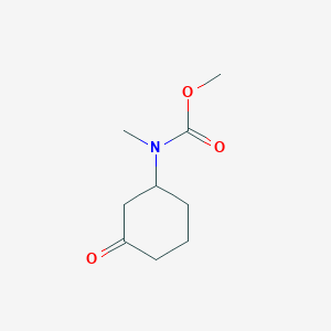 molecular formula C9H15NO3 B8322398 Methyl-(3-oxo-cyclohexyl)-carbamic acid methyl ester 