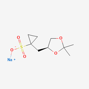 sodium (S)-1-((2,2-dimethyl-1,3-dioxolan-4-yl)methyl)cyclopropane-1-sulfonate