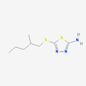 2-(2-Methylpentylthio)-1,3,4-thiadiazole-5-amine