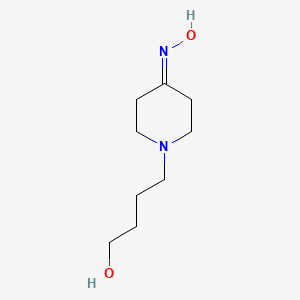 molecular formula C9H18N2O2 B8322546 1-(4-Hydroxybutyl)-4-piperidone oxime 