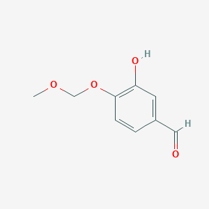 molecular formula C9H10O4 B8322550 3-Hydroxy-4-(methoxymethoxy)benzaldehyde 
