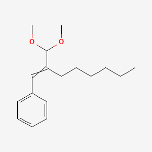molecular formula C17H26O2 B8322557 alpha-Hexylcinnamaldehyde dimethyl acetal CAS No. 71605-87-3
